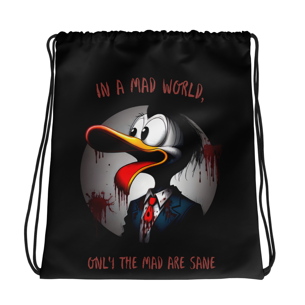 Duck of Shadows: Quack Madness Edition - Drawstring Bag