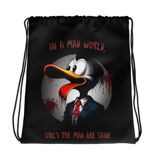 Duck of Shadows: Quack Madness Edition - Drawstring Bag