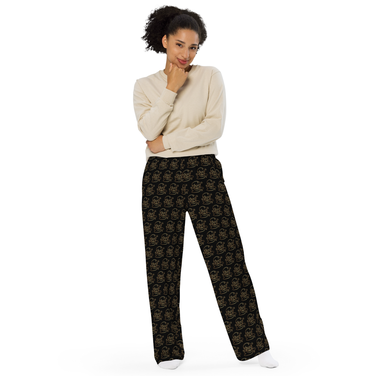 DARKNTOON - Women's Wide-Leg Pyjama Bottoms