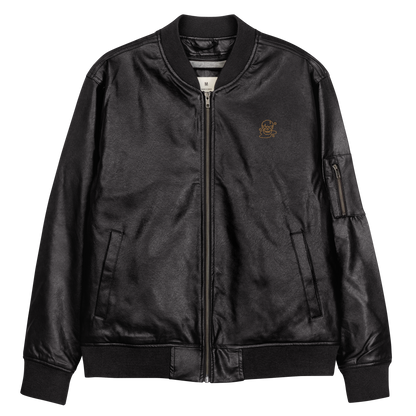 Enigma - Men's Leather Bomber Jacket