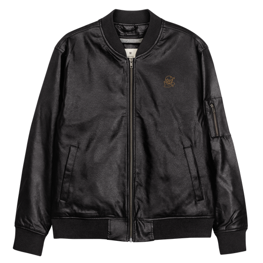 Enigma - Men's Leather Bomber Jacket