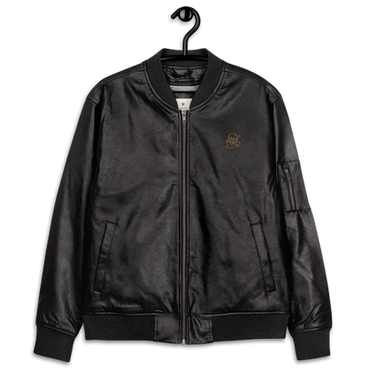 Enigma - Women's Leather Bomber Jacket