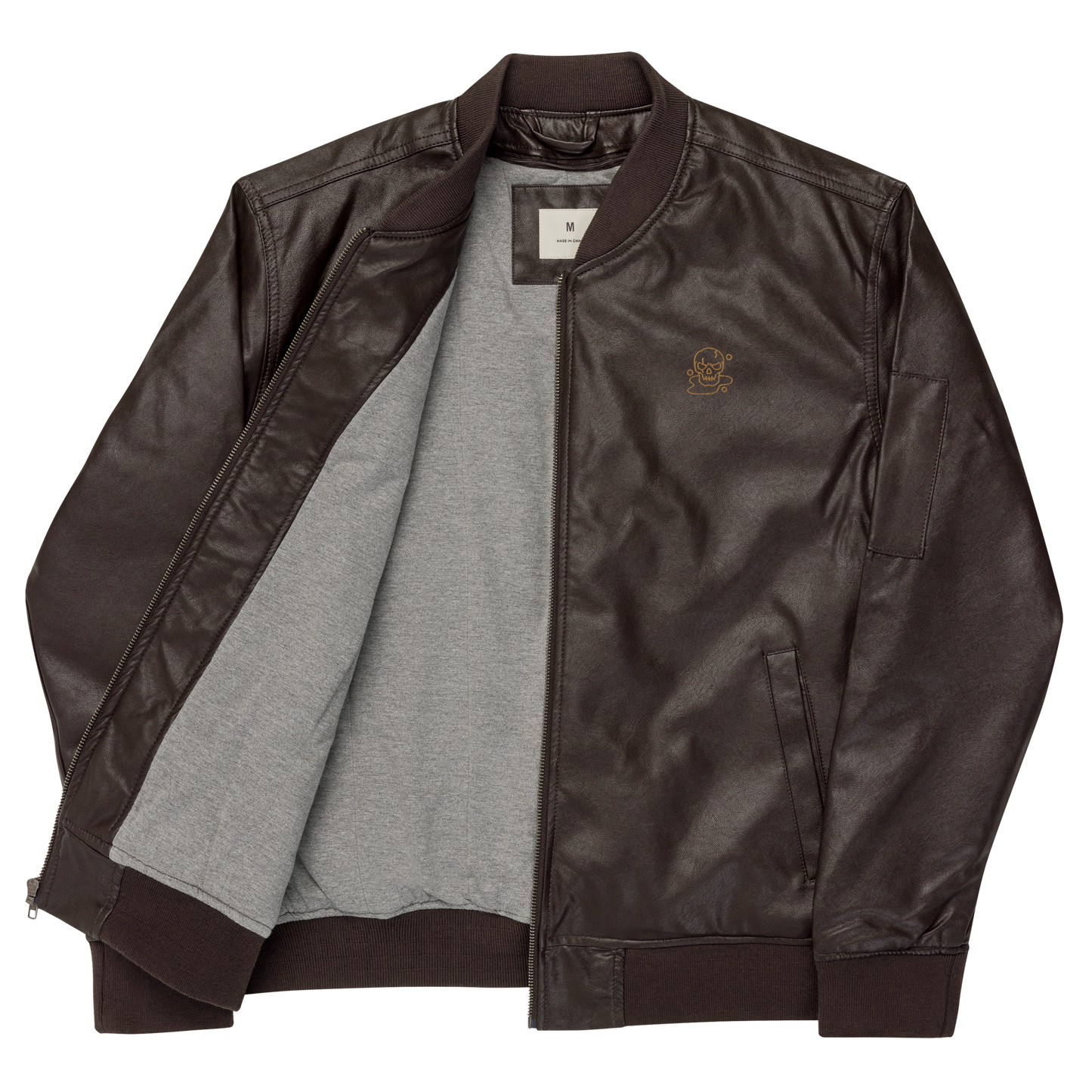 Enigma - Women's Leather Bomber Jacket