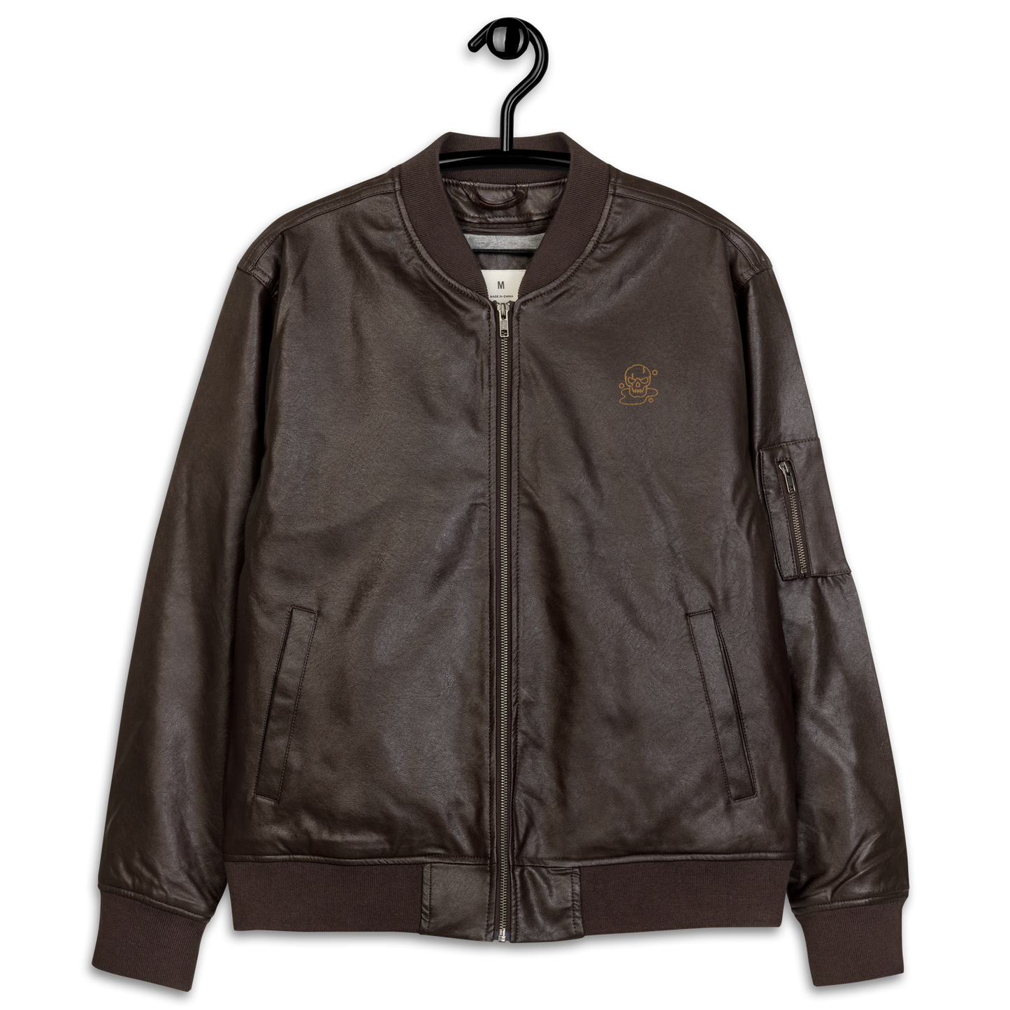 Enigma - Women's Leather Bomber Jacket